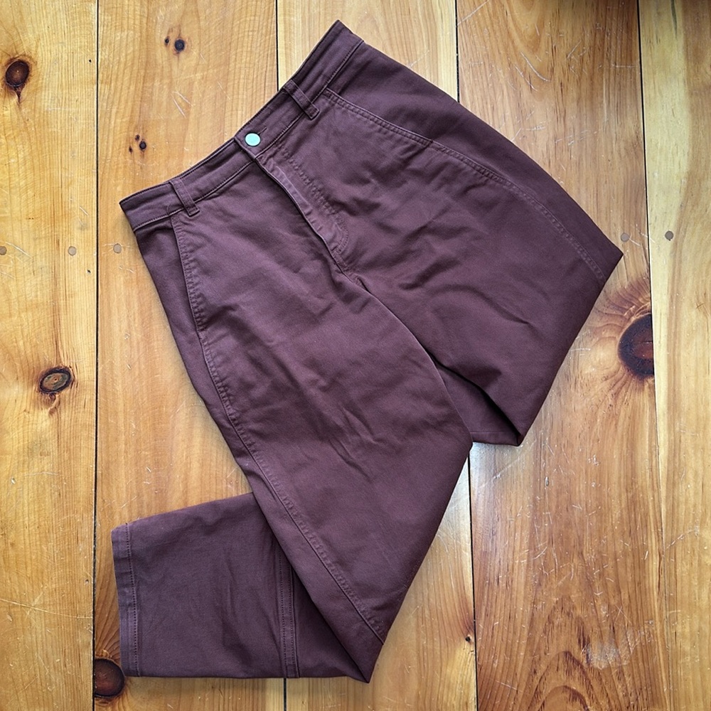 Everlane The Utility Barrel Pant Rosewood Burnt Orange Size 2